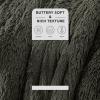 imageBedsure GentleSoft Fluffy Sherpa Fleece Faux Fur Blankets Queen Size for Bed Bedroom Decor Winter Thick Warm Full Queen Blankets Fuzzy Plush Soft Heavy Mink Tie Dye Grey Bedding Cozy Gifts 90x9019 Olive Green