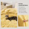 imageBedsure GentleSoft Fluffy Sherpa Fleece Faux Fur Blankets Queen Size for Bed Bedroom Decor Winter Thick Warm Full Queen Blankets Fuzzy Plush Soft Heavy Mink Tie Dye Grey Bedding Cozy Gifts 90x9016 Light Yellow