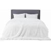 imageBedsure GentleSoft Fluffy Sherpa Fleece Faux Fur Blankets Queen Size for Bed Bedroom Decor Winter Thick Warm Full Queen Blankets Fuzzy Plush Soft Heavy Mink Tie Dye Grey Bedding Cozy Gifts 90x9008 White