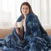 imageBedsure GentleSoft Fluffy Sherpa Fleece Faux Fur Blankets Queen Size for Bed Bedroom Decor Winter Thick Warm Full Queen Blankets Fuzzy Plush Soft Heavy Mink Tie Dye Grey Bedding Cozy Gifts 90x9004 Tie Dye Navy