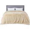imageBedsure GentleSoft Fluffy Sherpa Fleece Faux Fur Blankets Queen Size for Bed Bedroom Decor Winter Thick Warm Full Queen Blankets Fuzzy Plush Soft Heavy Mink Tie Dye Grey Bedding Cozy Gifts 90x9002 Beige