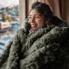 imageBedsure GentleSoft Fluffy Sherpa Fleece Faux Fur Blankets Queen Size for Bed Bedroom Decor Winter Thick Warm Full Queen Blankets Fuzzy Plush Soft Heavy Mink Tie Dye Grey Bedding Cozy Gifts 90x9019 Olive Green