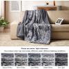 imageBedsure GentleSoft Sherpa Fluffy Blanket Queen Size for Bed  Fleece Warm and Cozy for Women Gift Plush ampamp Fuzzy Faux Fur Blanket for Couch Sofa and Decor Tie Dye Design Grey 90x90 Inches01  Grey