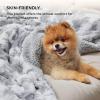 imageBedsure GentleSoft Sherpa Fluffy Blanket Queen Size for Bed  Fleece Warm and Cozy for Women Gift Plush ampamp Fuzzy Faux Fur Blanket for Couch Sofa and Decor Tie Dye Design Grey 90x90 Inches01  Light Grey