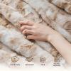 imageBedsure GentleSoft Sherpa Fluffy Blanket Queen Size for Bed  Fleece Warm and Cozy for Women Gift Plush ampamp Fuzzy Faux Fur Blanket for Couch Sofa and Decor Tie Dye Design Grey 90x90 Inches02  Beige