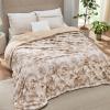 imageBedsure GentleSoft Sherpa Fluffy Blanket Queen Size for Bed  Fleece Warm and Cozy for Women Gift Plush ampamp Fuzzy Faux Fur Blanket for Couch Sofa and Decor Tie Dye Design Grey 90x90 Inches02  Beige
