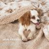 imageBedsure GentleSoft Sherpa Fluffy Blanket Queen Size for Bed  Fleece Warm and Cozy for Women Gift Plush ampamp Fuzzy Faux Fur Blanket for Couch Sofa and Decor Tie Dye Design Grey 90x90 Inches02  Beige