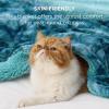 imageBedsure GentleSoft Sherpa Fluffy Blanket Queen Size for Bed  Fleece Warm and Cozy for Women Gift Plush ampamp Fuzzy Faux Fur Blanket for Couch Sofa and Decor Tie Dye Design Grey 90x90 Inches00  Teal