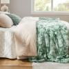 imageBedsure GentleSoft Sherpa Fluffy Blanket Queen Size for Bed  Fleece Warm and Cozy for Women Gift Plush ampamp Fuzzy Faux Fur Blanket for Couch Sofa and Decor Tie Dye Design Grey 90x90 Inches05  Sage Green