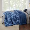 imageBedsure GentleSoft Sherpa Fluffy Blanket Queen Size for Bed  Fleece Warm and Cozy for Women Gift Plush ampamp Fuzzy Faux Fur Blanket for Couch Sofa and Decor Tie Dye Design Grey 90x90 Inches07  Indigo