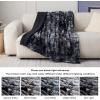 imageBedsure GentleSoft Sherpa Fluffy Blanket Queen Size for Bed  Fleece Warm and Cozy for Women Gift Plush ampamp Fuzzy Faux Fur Blanket for Couch Sofa and Decor Tie Dye Design Grey 90x90 Inches03  Tie Dye Black