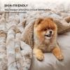 imageBedsure GentleSoft Sherpa Fluffy Blanket Queen Size for Bed  Fleece Warm and Cozy for Women Gift Plush ampamp Fuzzy Faux Fur Blanket for Couch Sofa and Decor Tie Dye Design Grey 90x90 Inches02  Beige