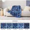 imageBedsure GentleSoft Sherpa Fluffy Blanket Queen Size for Bed  Fleece Warm and Cozy for Women Gift Plush ampamp Fuzzy Faux Fur Blanket for Couch Sofa and Decor Tie Dye Design Grey 90x90 Inches07  Indigo