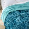 imageBedsure GentleSoft Sherpa Fluffy Blanket Queen Size for Bed  Fleece Warm and Cozy for Women Gift Plush ampamp Fuzzy Faux Fur Blanket for Couch Sofa and Decor Tie Dye Design Grey 90x90 Inches00  Teal