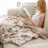 imageBedsure GentleSoft Sherpa Fluffy Blanket Queen Size for Bed  Fleece Warm and Cozy for Women Gift Plush ampamp Fuzzy Faux Fur Blanket for Couch Sofa and Decor Tie Dye Design Grey 90x90 Inches02  Beige