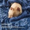 imageBedsure GentleSoft Sherpa Fluffy Blanket Queen Size for Bed  Fleece Warm and Cozy for Women Gift Plush ampamp Fuzzy Faux Fur Blanket for Couch Sofa and Decor Tie Dye Design Grey 90x90 Inches07  Indigo