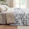 imageBedsure GentleSoft Sherpa Fluffy Blanket Queen Size for Bed  Fleece Warm and Cozy for Women Gift Plush ampamp Fuzzy Faux Fur Blanket for Couch Sofa and Decor Tie Dye Design Grey 90x90 Inches01  Light Grey