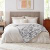 imageBedsure GentleSoft Sherpa Fluffy Blanket Queen Size for Bed  Fleece Warm and Cozy for Women Gift Plush ampamp Fuzzy Faux Fur Blanket for Couch Sofa and Decor Tie Dye Design Grey 90x90 Inches01  Light Grey