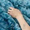 imageBedsure GentleSoft Sherpa Fluffy Blanket Queen Size for Bed  Fleece Warm and Cozy for Women Gift Plush ampamp Fuzzy Faux Fur Blanket for Couch Sofa and Decor Tie Dye Design Grey 90x90 Inches00  Teal
