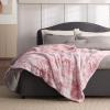imageBedsure GentleSoft Sherpa Fluffy Blanket Queen Size for Bed  Fleece Warm and Cozy for Women Gift Plush ampamp Fuzzy Faux Fur Blanket for Couch Sofa and Decor Tie Dye Design Grey 90x90 Inches04  Pink