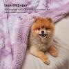 imageBedsure GentleSoft Sherpa Fluffy Blanket Queen Size for Bed  Fleece Warm and Cozy for Women Gift Plush ampamp Fuzzy Faux Fur Blanket for Couch Sofa and Decor Tie Dye Design Grey 90x90 Inches06  Light Purple