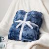 imageBedsure GentleSoft Sherpa Fluffy Blanket Queen Size for Bed  Fleece Warm and Cozy for Women Gift Plush ampamp Fuzzy Faux Fur Blanket for Couch Sofa and Decor Tie Dye Design Grey 90x90 Inches07  Indigo