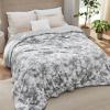 imageBedsure GentleSoft Sherpa Fluffy Blanket Queen Size for Bed  Fleece Warm and Cozy for Women Gift Plush ampamp Fuzzy Faux Fur Blanket for Couch Sofa and Decor Tie Dye Design Grey 90x90 Inches01  Light Grey