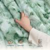 imageBedsure GentleSoft Sherpa Fluffy Blanket Queen Size for Bed  Fleece Warm and Cozy for Women Gift Plush ampamp Fuzzy Faux Fur Blanket for Couch Sofa and Decor Tie Dye Design Grey 90x90 Inches05  Sage Green
