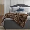 imageBedsure GentleSoft Sherpa Fluffy Blanket Queen Size for Bed  Fleece Warm and Cozy for Women Gift Plush ampamp Fuzzy Faux Fur Blanket for Couch Sofa and Decor Tie Dye Design Grey 90x90 Inches02  Brown