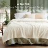 imageBedsure GentleSoft Throw Blanket for Couch  Soft Cozy Fall Blanket Gifts for Women Teen Girls Fuzzy Fluffy Fleece Throw Boho Home Room Fall Decor Aesthetic Halloween Christmas White 50x60 InchesWhite