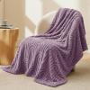 imageBedsure GentleSoft Throw Blanket for Couch  Soft Cozy Fall Blanket Gifts for Women Teen Girls Fuzzy Fluffy Fleece Throw Boho Home Room Fall Decor Aesthetic Halloween Christmas White 50x60 InchesPurple
