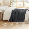 imageBedsure GentleSoft Throw Blanket for Couch  Soft Cozy Fall Blanket Gifts for Women Teen Girls Fuzzy Fluffy Fleece Throw Boho Home Room Fall Decor Aesthetic Halloween Christmas White 50x60 InchesGrey