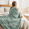 imageBedsure GentleSoft Throw Blanket for Couch  Soft Cozy Fall Blanket Gifts for Women Teen Girls Fuzzy Fluffy Fleece Throw Boho Home Room Fall Decor Aesthetic Halloween Christmas White 50x60 InchesSage Green