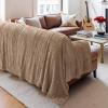 imageBedsure GentleSoft Throw Blanket for Couch  Soft Cozy Fall Blanket Gifts for Women Teen Girls Fuzzy Fluffy Fleece Throw Boho Home Room Fall Decor Aesthetic Halloween Christmas White 50x60 InchesBrown