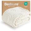 imageBedsure GentleSoft Throw Blanket for Couch  Soft Cozy Fall Blanket Gifts for Women Teen Girls Fuzzy Fluffy Fleece Throw Boho Home Room Fall Decor Aesthetic Halloween Christmas White 50x60 InchesWhite