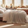 imageBedsure GentleSoft Throw Blanket for Couch  Soft Cozy Fall Blanket Gifts for Women Teen Girls Fuzzy Fluffy Fleece Throw Boho Home Room Fall Decor Aesthetic Halloween Christmas White 50x60 InchesBrown
