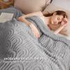 imageBedsure GentleSoft Throw Blanket for Couch  Soft Cozy Fall Blanket Gifts for Women Teen Girls Fuzzy Fluffy Fleece Throw Boho Home Room Fall Decor Aesthetic Halloween Christmas White 50x60 InchesLight Grey