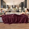 imageBedsure Gentlesoft 100 Cotton Blanket Queen Size for Bed  Breathable and Soft Waffle Weave Blanket for Summer Thick Cozy Fall Blankets for Women Gift White 90x90 Inches08  Red