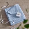 imageBedsure Gentlesoft 100 Cotton Blanket Queen Size for Bed  Breathable and Soft Waffle Weave Blanket for Summer Thick Cozy Fall Blankets for Women Gift White 90x90 Inches05  Sky Blue