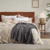 imageBedsure Gentlesoft 100 Cotton Blanket Queen Size for Bed  Breathable and Soft Waffle Weave Blanket for Summer Thick Cozy Fall Blankets for Women Gift White 90x90 Inches04  Dark Grey