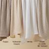 imageBedsure Gentlesoft 100 Cotton Blanket Queen Size for Bed  Breathable and Soft Waffle Weave Blanket for Summer Thick Cozy Fall Blankets for Women Gift White 90x90 Inches00  Khaki a Little Bit Yellow