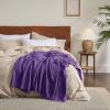 imageBedsure Gentlesoft 100 Cotton Blanket Queen Size for Bed  Breathable and Soft Waffle Weave Blanket for Summer Thick Cozy Fall Blankets for Women Gift White 90x90 Inches08  Purple