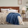 imageBedsure Gentlesoft 100 Cotton Blanket Queen Size for Bed  Breathable and Soft Waffle Weave Blanket for Summer Thick Cozy Fall Blankets for Women Gift White 90x90 Inches05  Navy