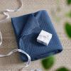 imageBedsure Gentlesoft 100 Cotton Blanket Queen Size for Bed  Breathable and Soft Waffle Weave Blanket for Summer Thick Cozy Fall Blankets for Women Gift White 90x90 Inches05  Navy