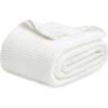 imageBedsure Gentlesoft 100 Cotton Blanket Queen Size for Bed  Breathable and Soft Waffle Weave Blanket for Summer Thick Cozy Fall Blankets for Women Gift White 90x90 Inches01  White
