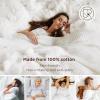 imageBedsure Gentlesoft 100 Cotton Blanket Queen Size for Bed  Breathable and Soft Waffle Weave Blanket for Summer Thick Cozy Fall Blankets for Women Gift White 90x90 Inches01  White