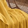 imageBedsure Gentlesoft 100 Cotton Blanket Queen Size for Bed  Breathable and Soft Waffle Weave Blanket for Summer Thick Cozy Fall Blankets for Women Gift White 90x90 Inches07  Mustard Yellow
