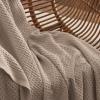 imageBedsure Gentlesoft 100 Cotton Blanket Queen Size for Bed  Breathable and Soft Waffle Weave Blanket for Summer Thick Cozy Fall Blankets for Women Gift White 90x90 Inches02  Taupe