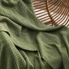 imageBedsure Gentlesoft 100 Cotton Blanket Queen Size for Bed  Breathable and Soft Waffle Weave Blanket for Summer Thick Cozy Fall Blankets for Women Gift White 90x90 Inches03  Olive Green