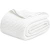 imageBedsure Gentlesoft 100 Cotton Blanket Queen Size for Bed  Breathable and Soft Waffle Weave Blanket for Summer Thick Cozy Fall Blankets for Women Gift White 90x90 Inches01  White